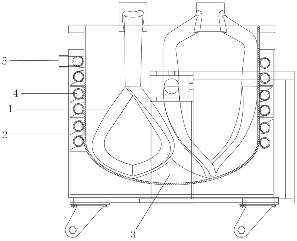 Stirring device of dough mixer