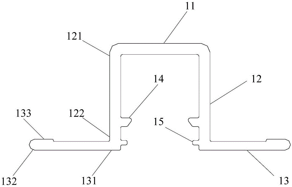 Double U-groove and joint node structure using same