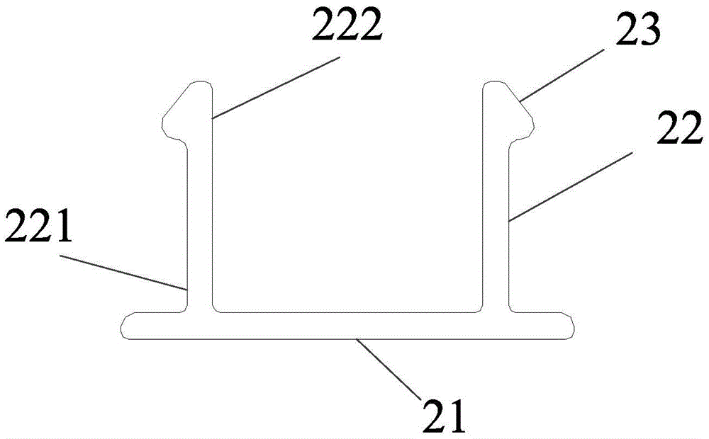 Double U-groove and joint node structure using same