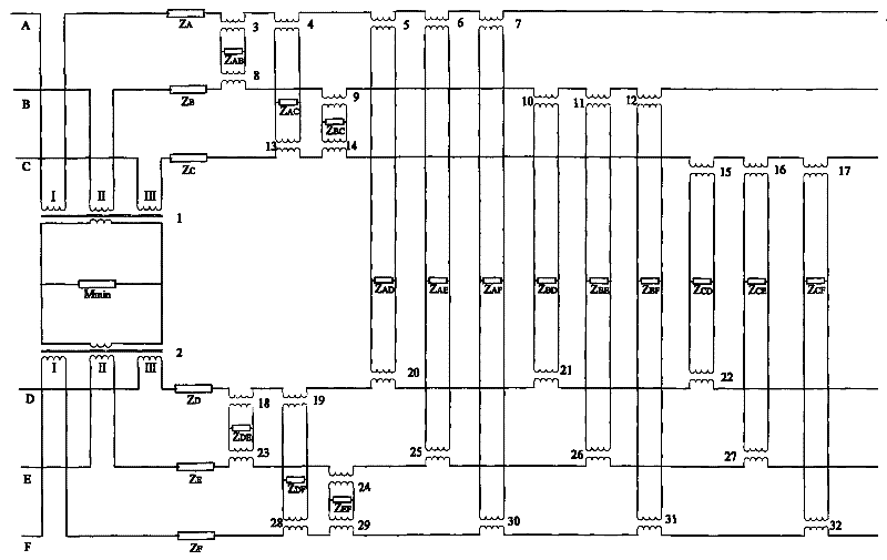 Method for constructing physical model of double circuit transmission lines on same tower