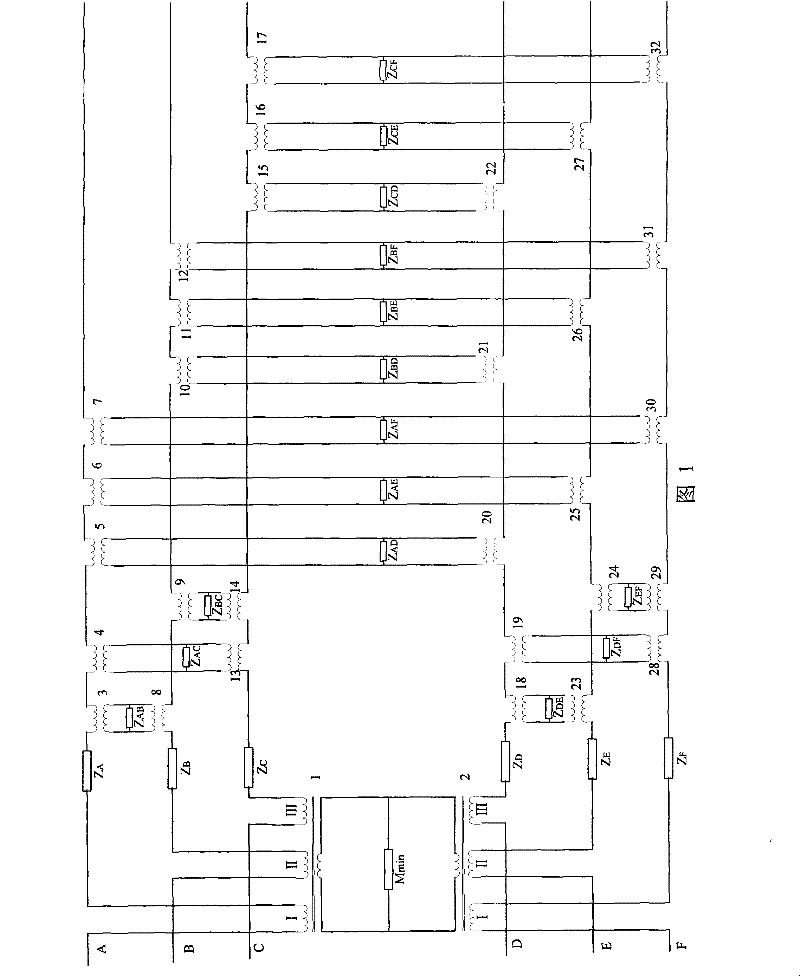 Method for constructing physical model of double circuit transmission lines on same tower