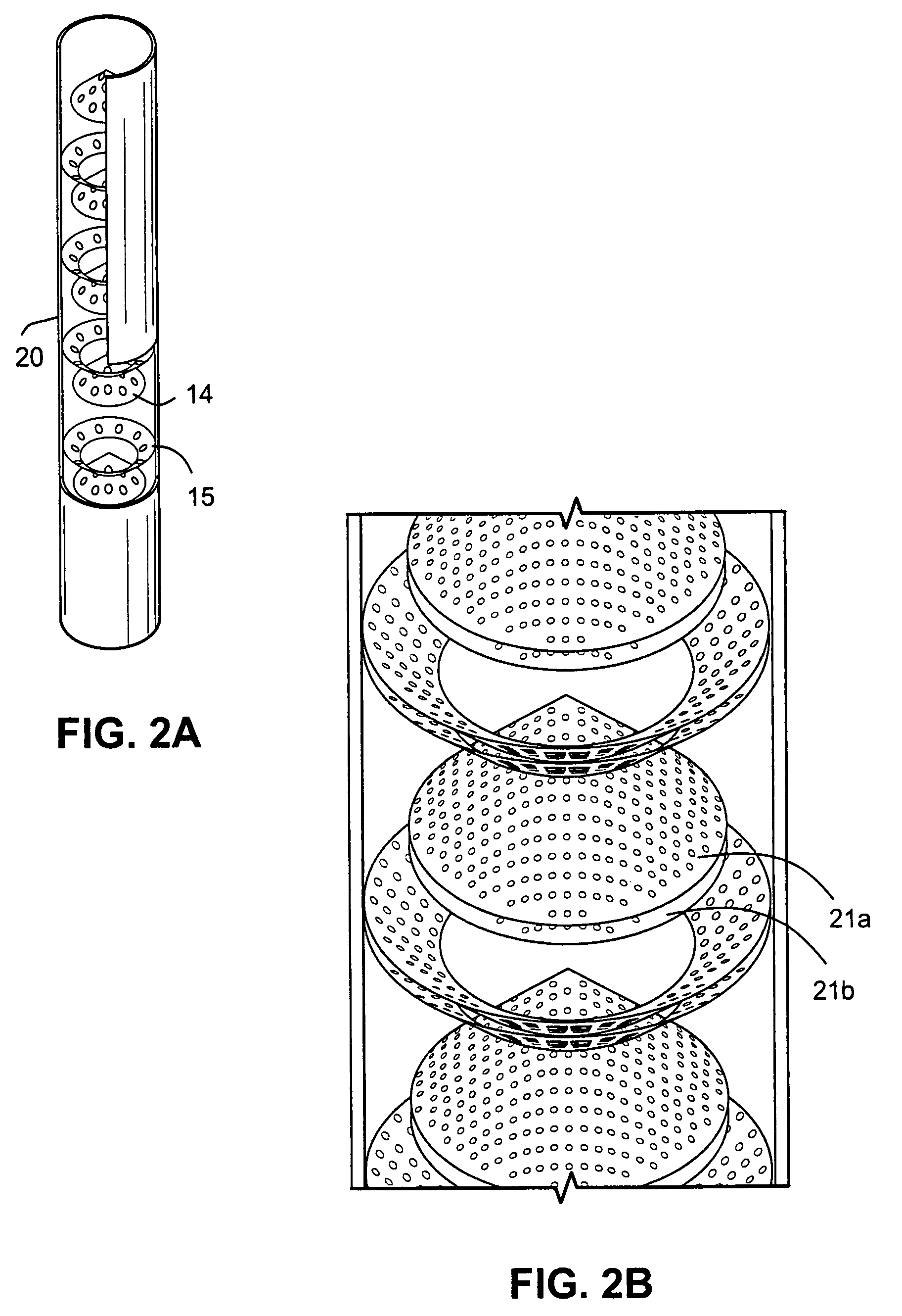 Stripping apparatus for the gas-solid separation in a fluidized bed