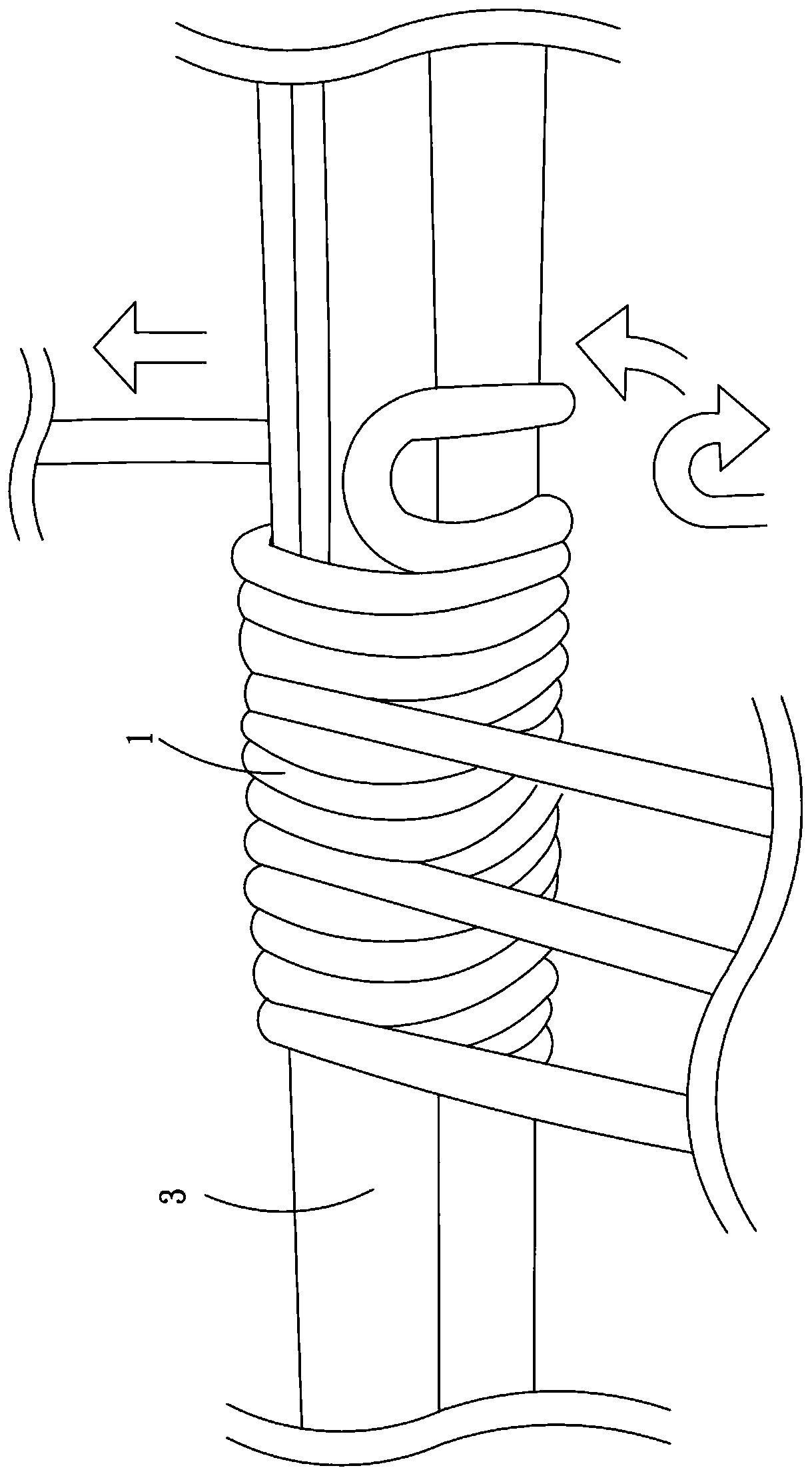 Weaving method of weaving structure and weaving surface