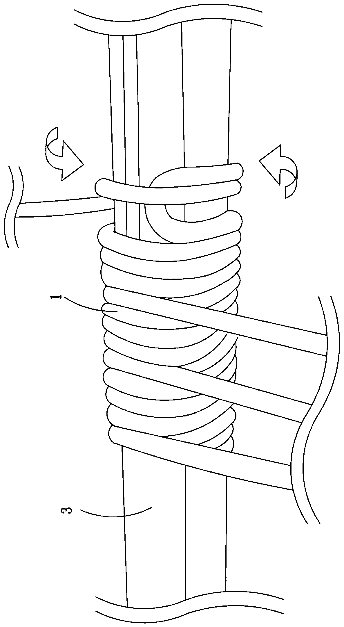 Weaving method of weaving structure and weaving surface