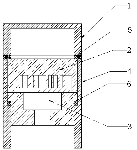 Damping and noise reduction structure of electric scroll compressor