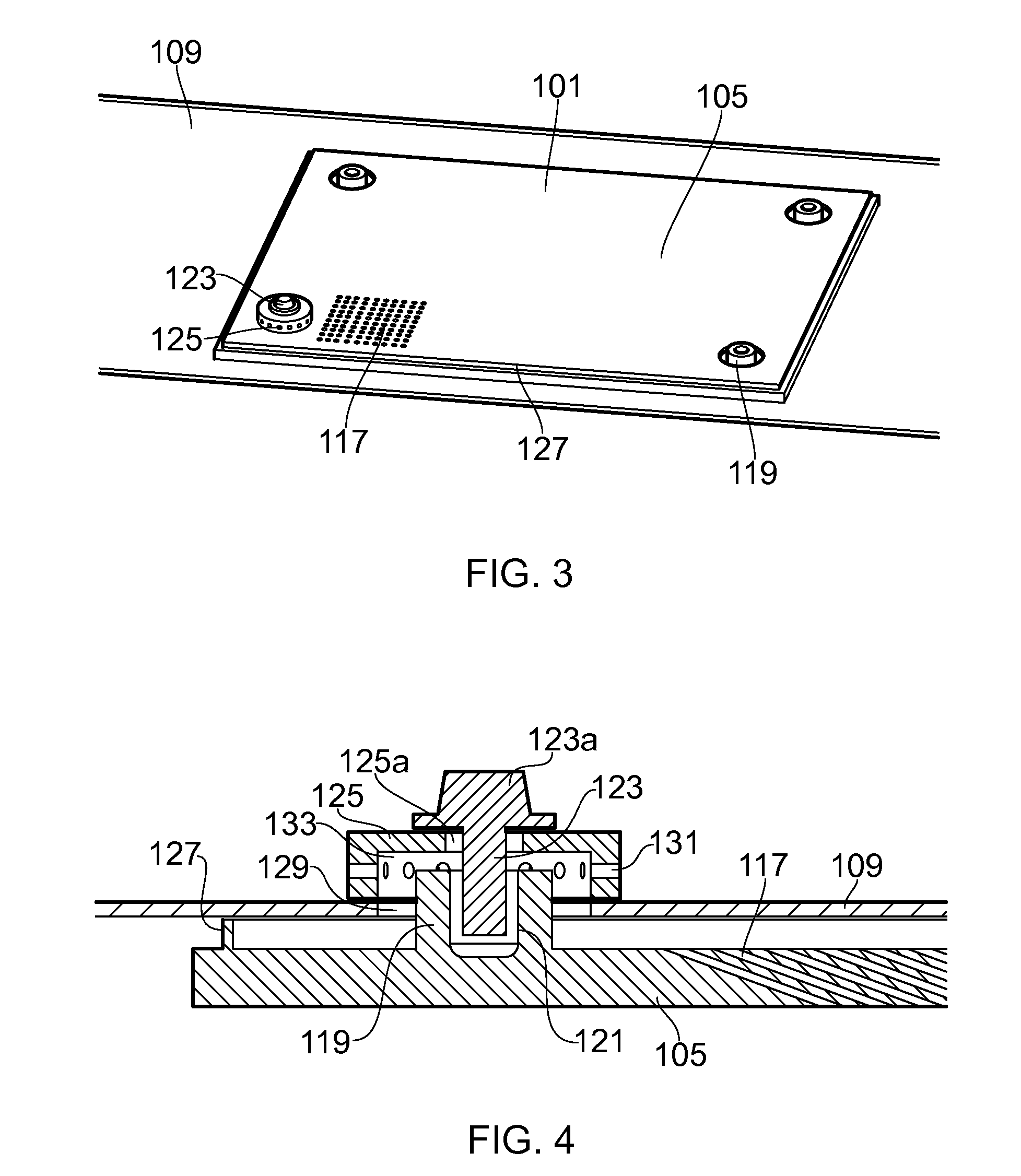 Combustor tile mounting arrangement