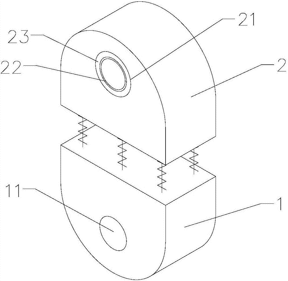 Automobile exhaust tube connecting device