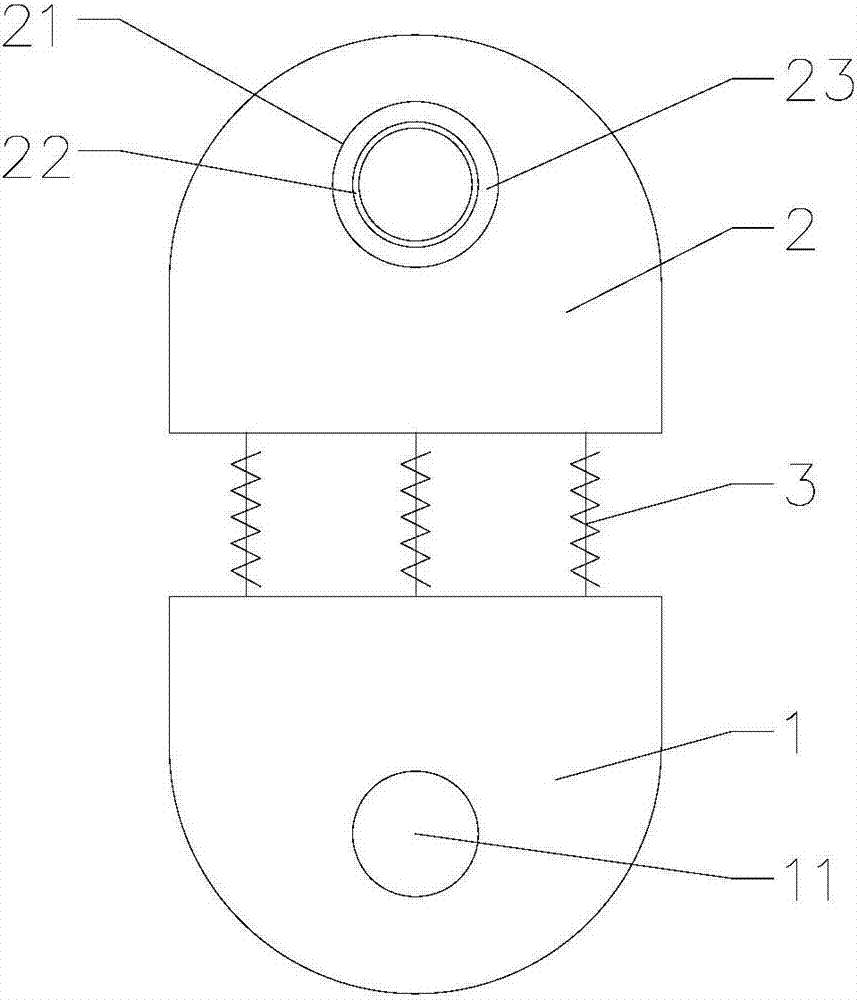 Automobile exhaust tube connecting device