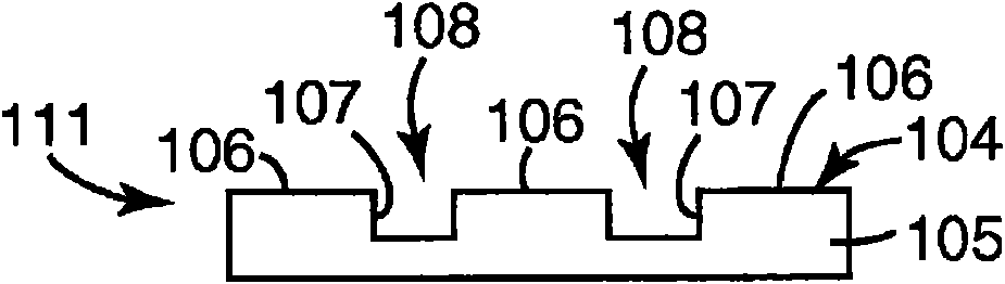 Methods of patterning a material on polymeric substrates