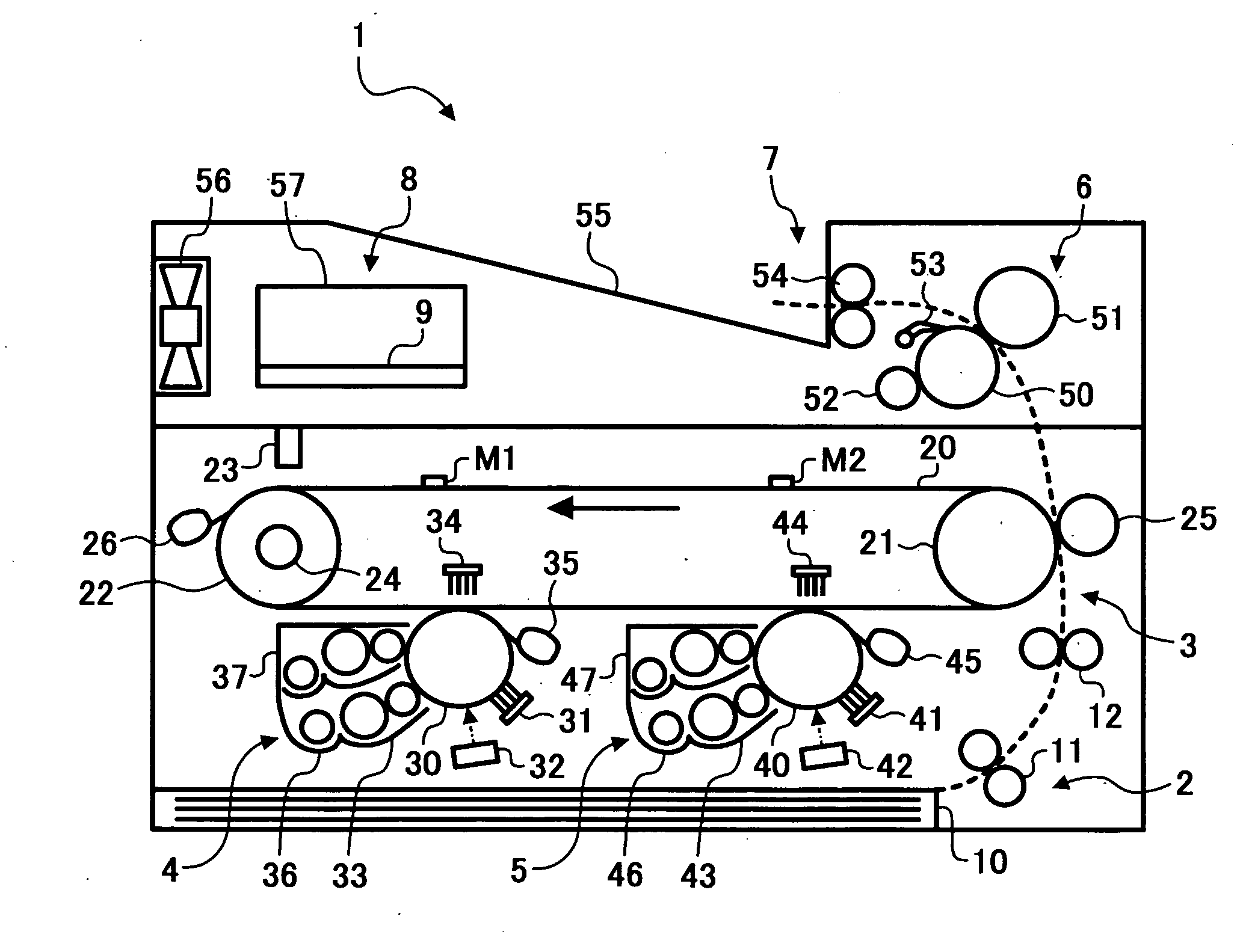 Color image forming apparatus capable of effectively matching registration between elementary color images
