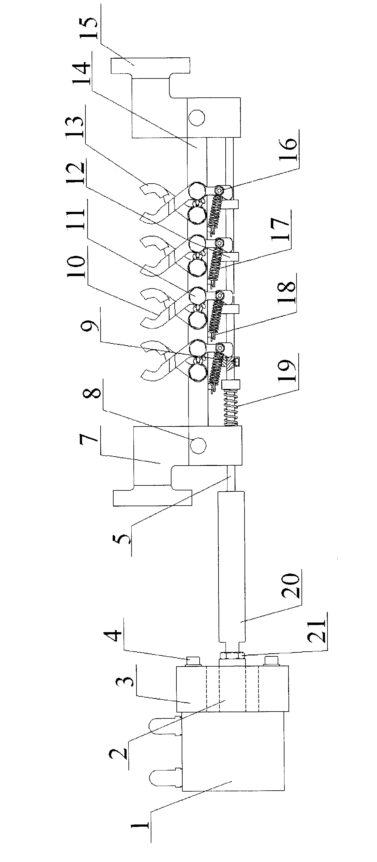 Bottle clamp mechanism