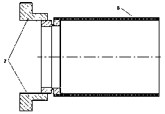 Turning method for cylindrical stepped thin-wall part