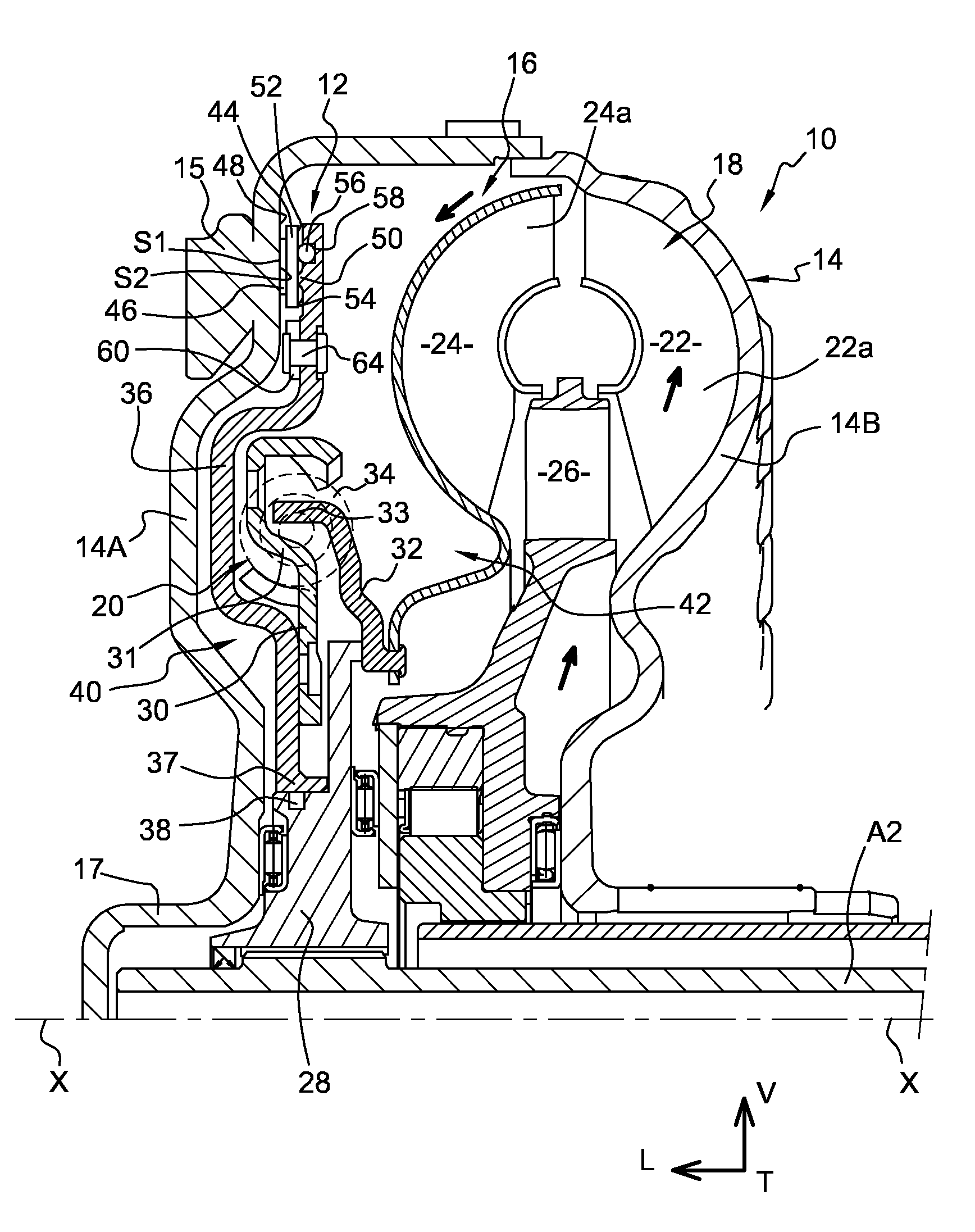 Lock-up clutch for hydrokinetic coupling device including improved connection means