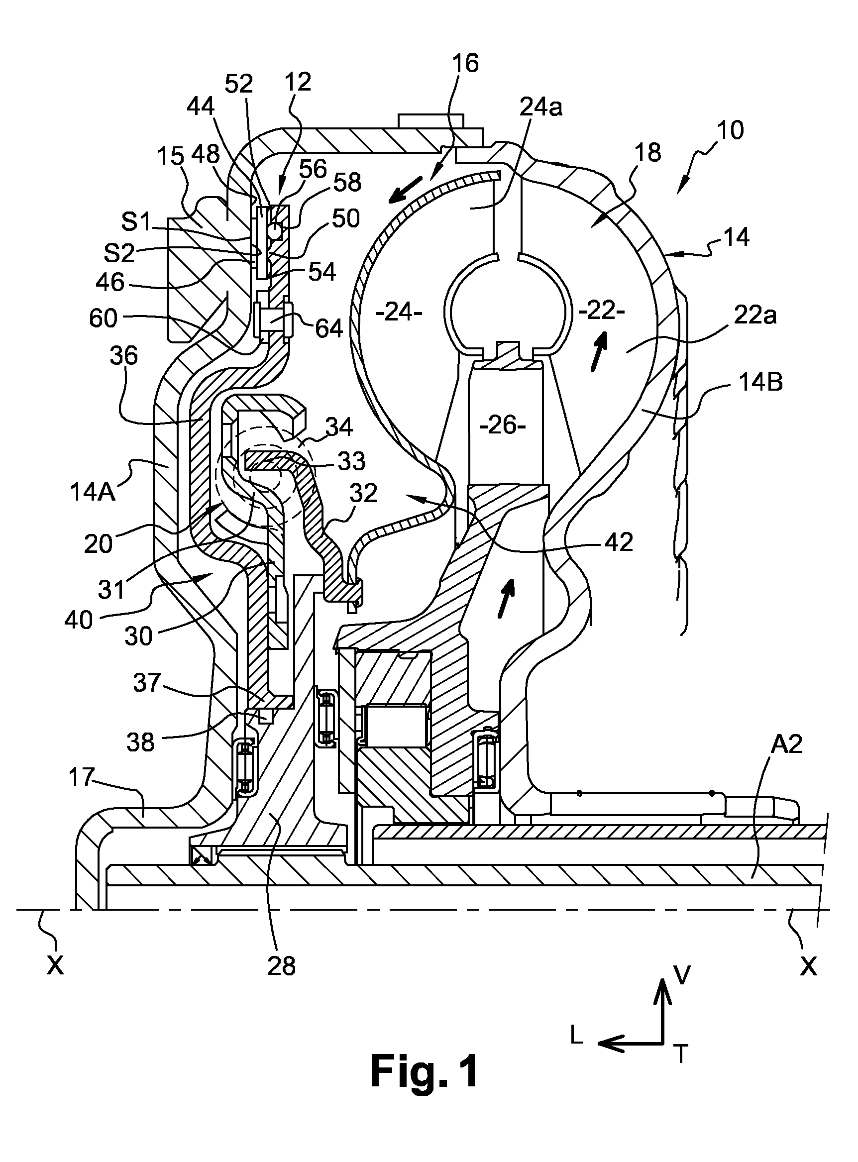 Lock-up clutch for hydrokinetic coupling device including improved connection means
