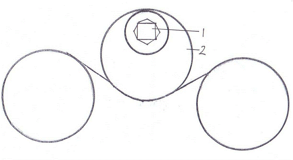 Method for making let-off tension adjusting deformation cam roller