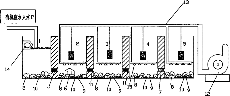 Method for treating sewage by adopting biological-physical combined method