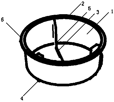 Special chassis for filtering bucket