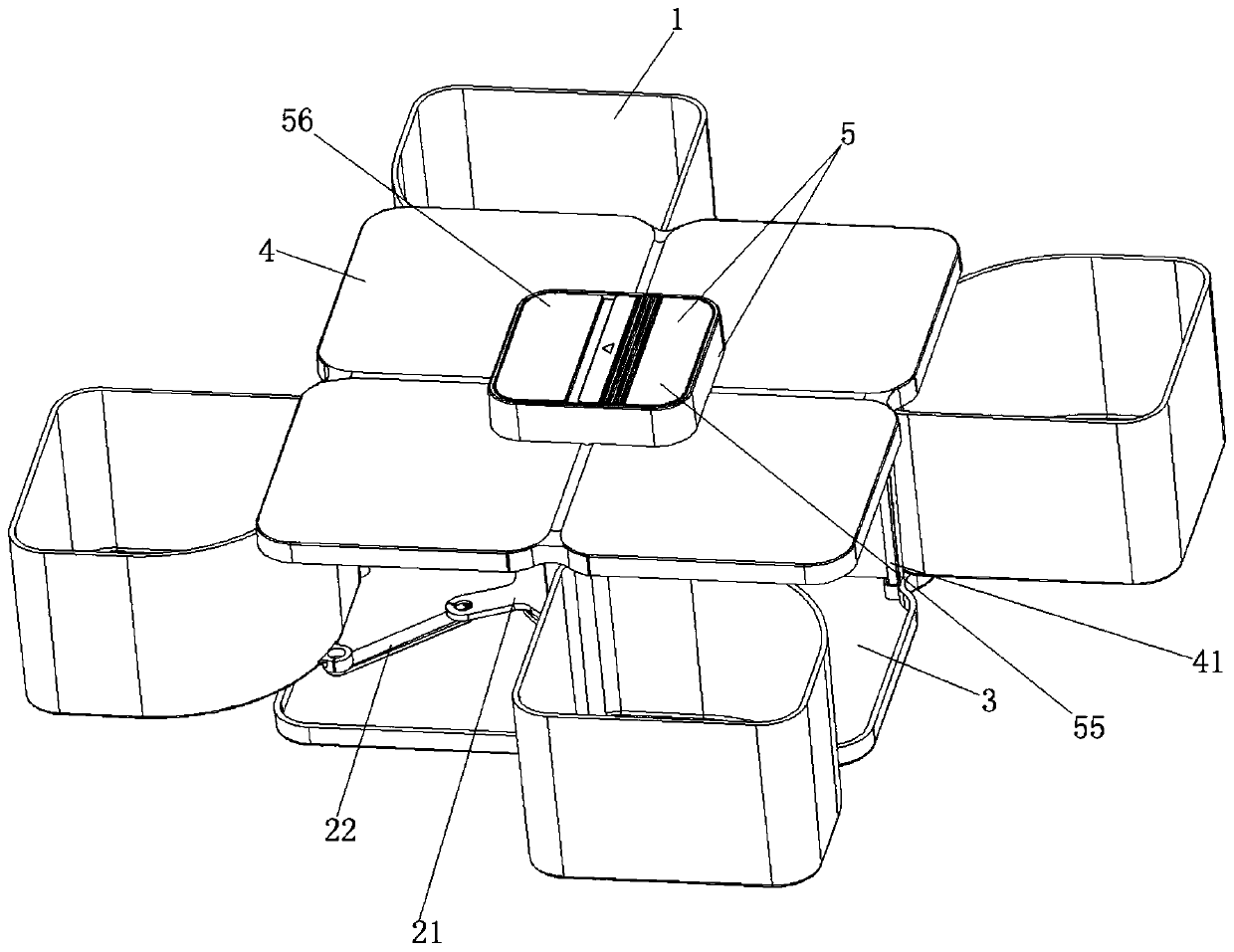 Intelligent desktop storage box