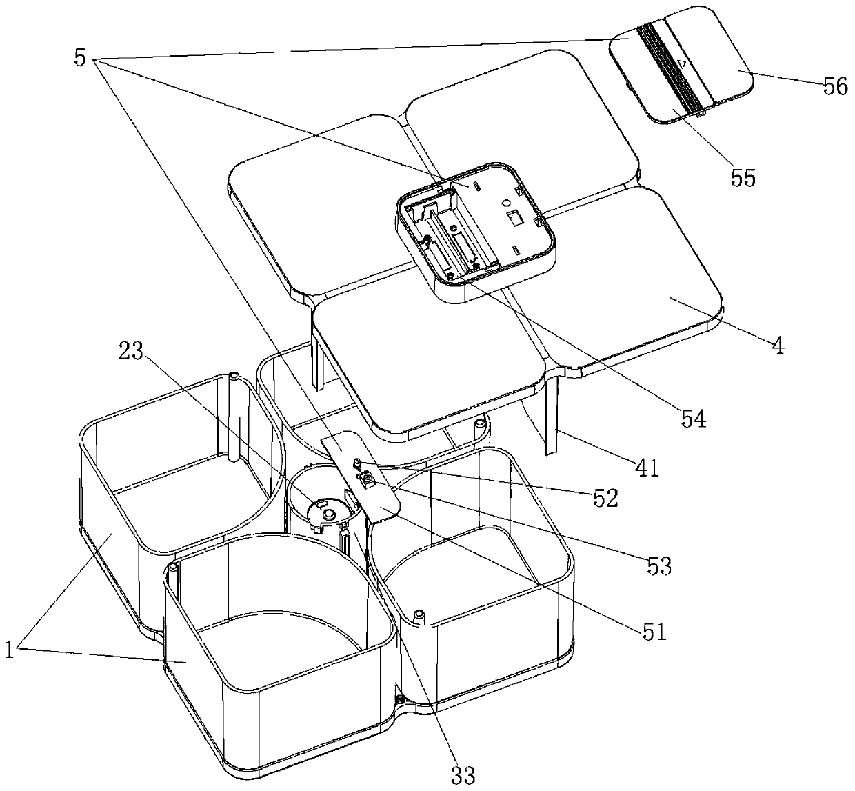 Intelligent desktop storage box