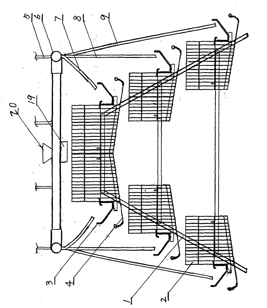 Tier-type poultry cage feeding mechanically