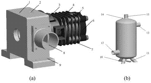 Scavenging system of constant-pressure air source type free piston internal combustion generator