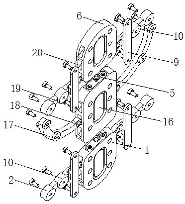 An orthopedic locking combination plate for medial acetabular approach