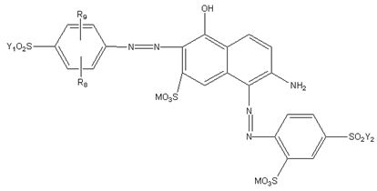 Black dye composition and application thereof