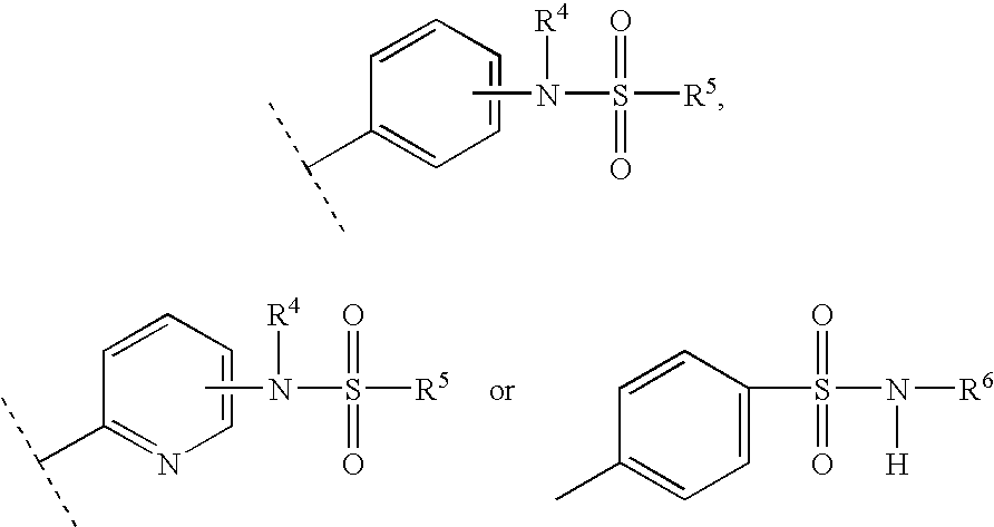 Sulfonamide substituted xanthine derivatives
