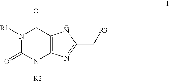Sulfonamide substituted xanthine derivatives