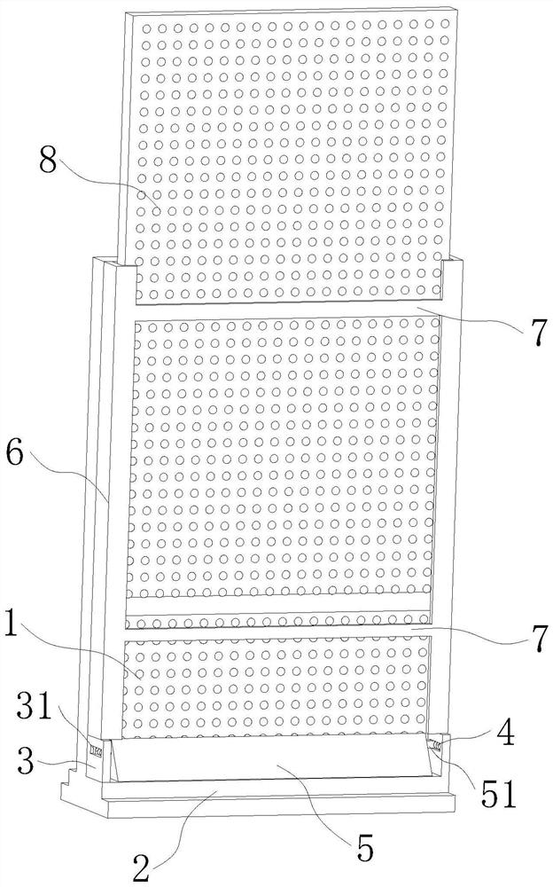 Filter wall used in riverway