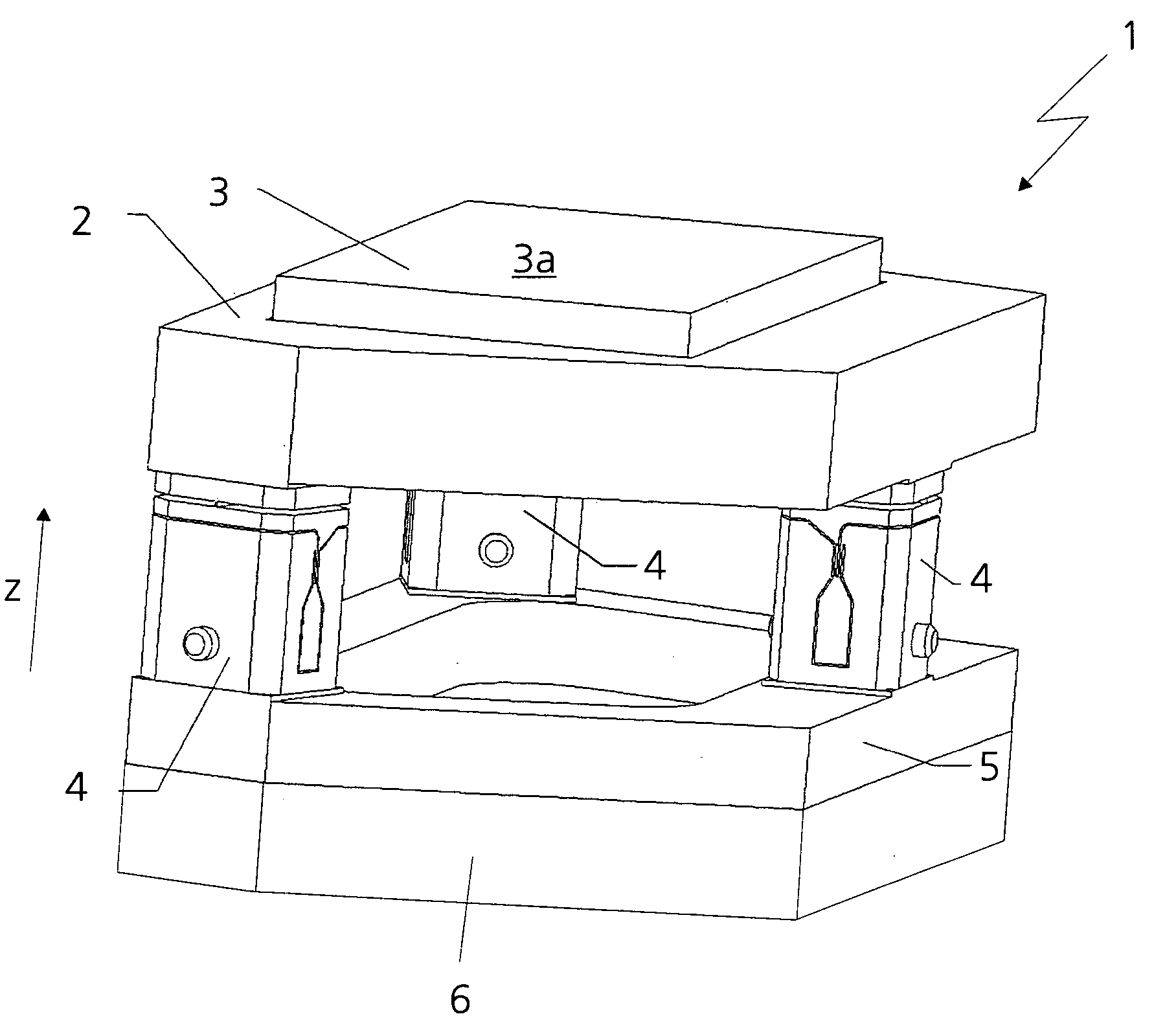 Holding and positioning apparatus for an optical element