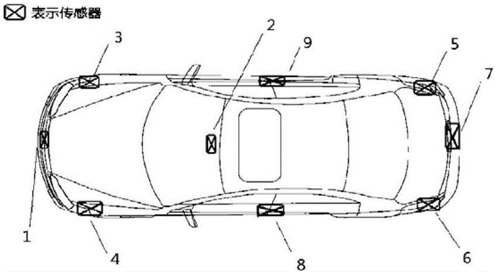Detection system for detecting targets around vehicle and application of detection system