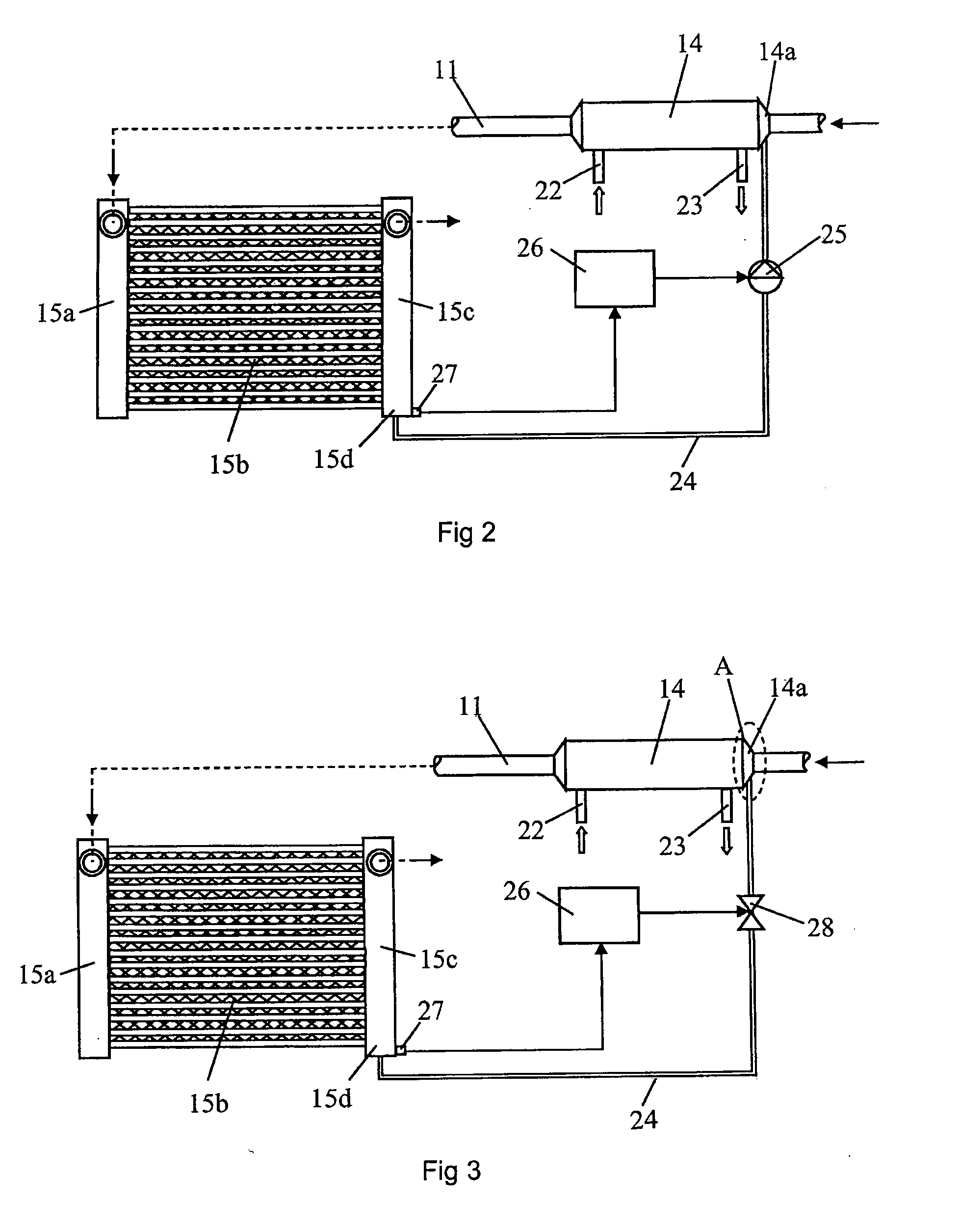 Arrangement and method for the return of exhaust gases in a combustion engine