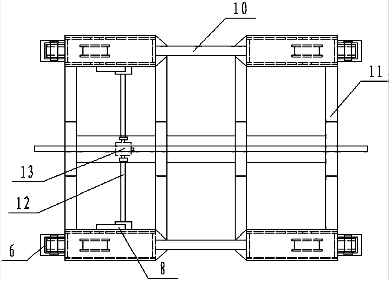 A non-powered hand slide rail loading and unloading system