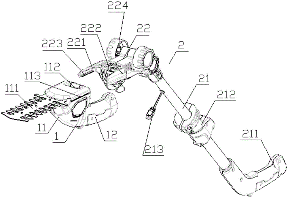 Multifunctional branch pruning and grass cutting machine