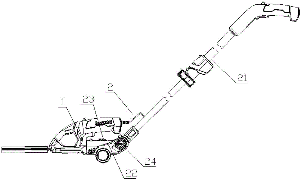 Multifunctional branch pruning and grass cutting machine