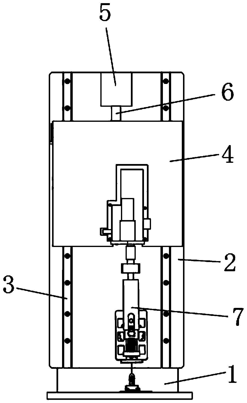 Tension test equipment and steel wire rope tension test method thereof