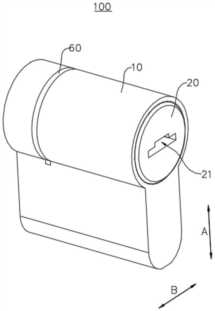 A kind of mechanical lock cylinder and lockset