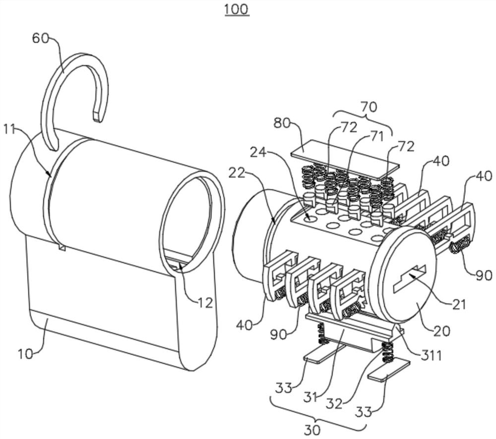 A kind of mechanical lock cylinder and lockset