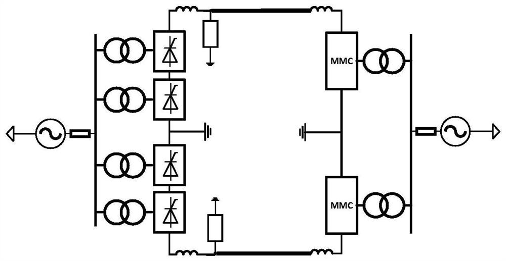 High-voltage direct-current transmission line lightning stroke interference identification method based on current attenuation ratio