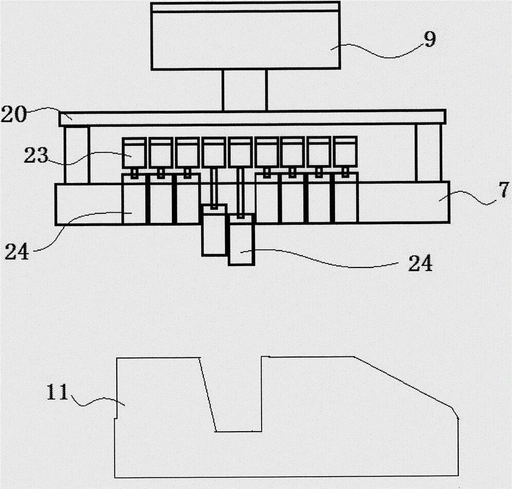 Molding machine without sand filling dead angles and application method thereof