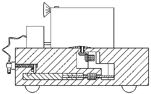 A sprinkler truck for municipal gardens