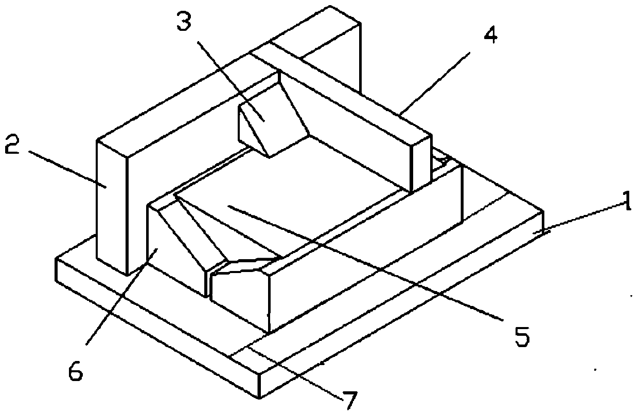 A small prism upper plate control tooling for side sagging