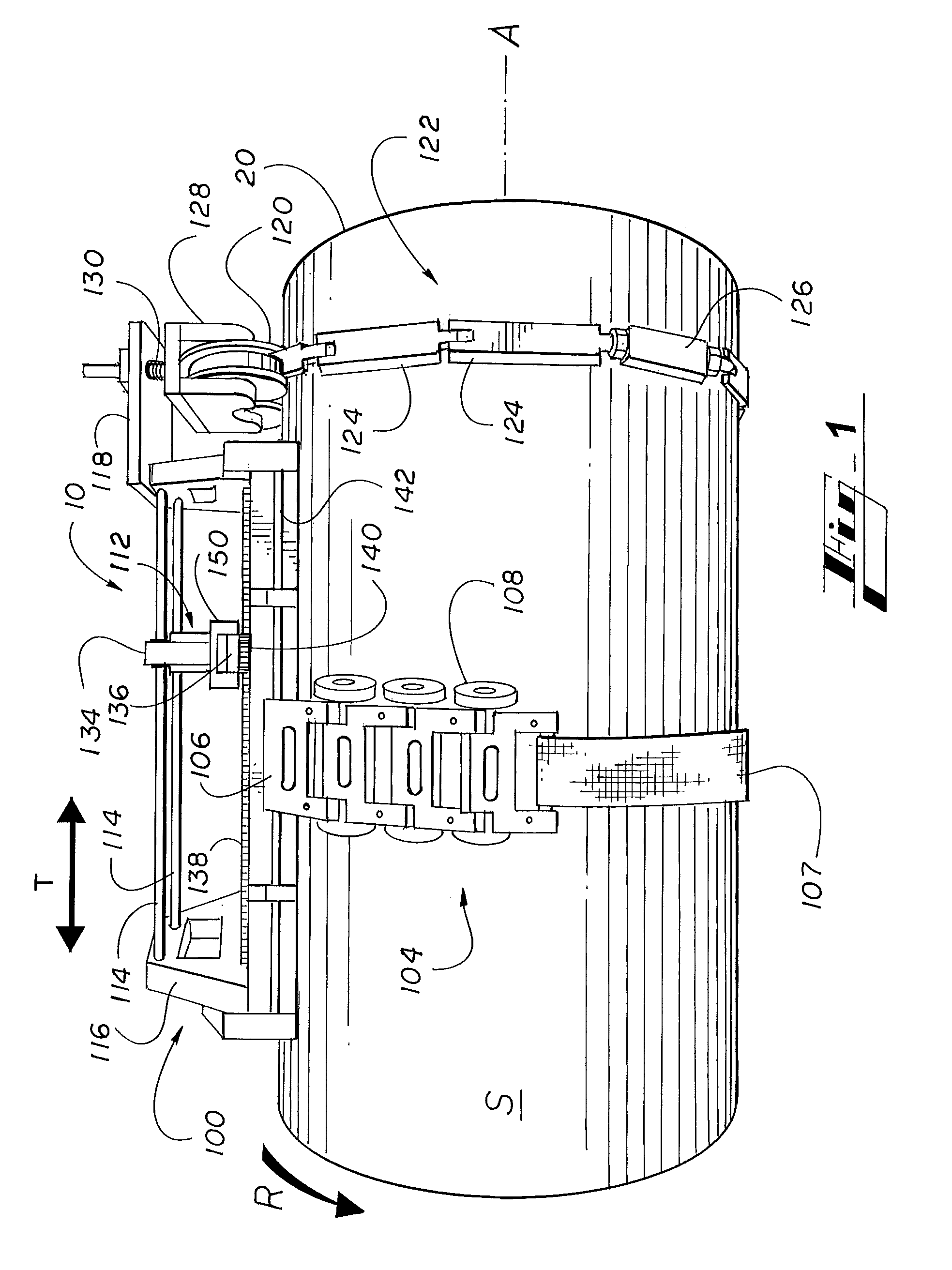 Circumferential weld scanner with axial drift prevention