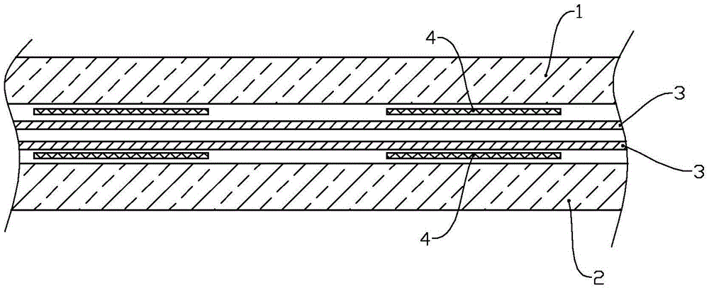 Sampling method for dual-glass-assembly interior-packaging-material cross linking degree