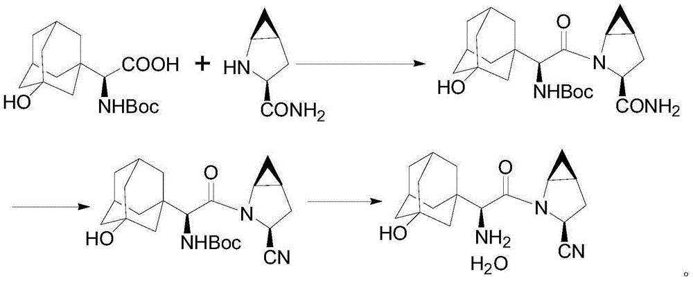 Saxagliptin and saxagliptin salt preparation method