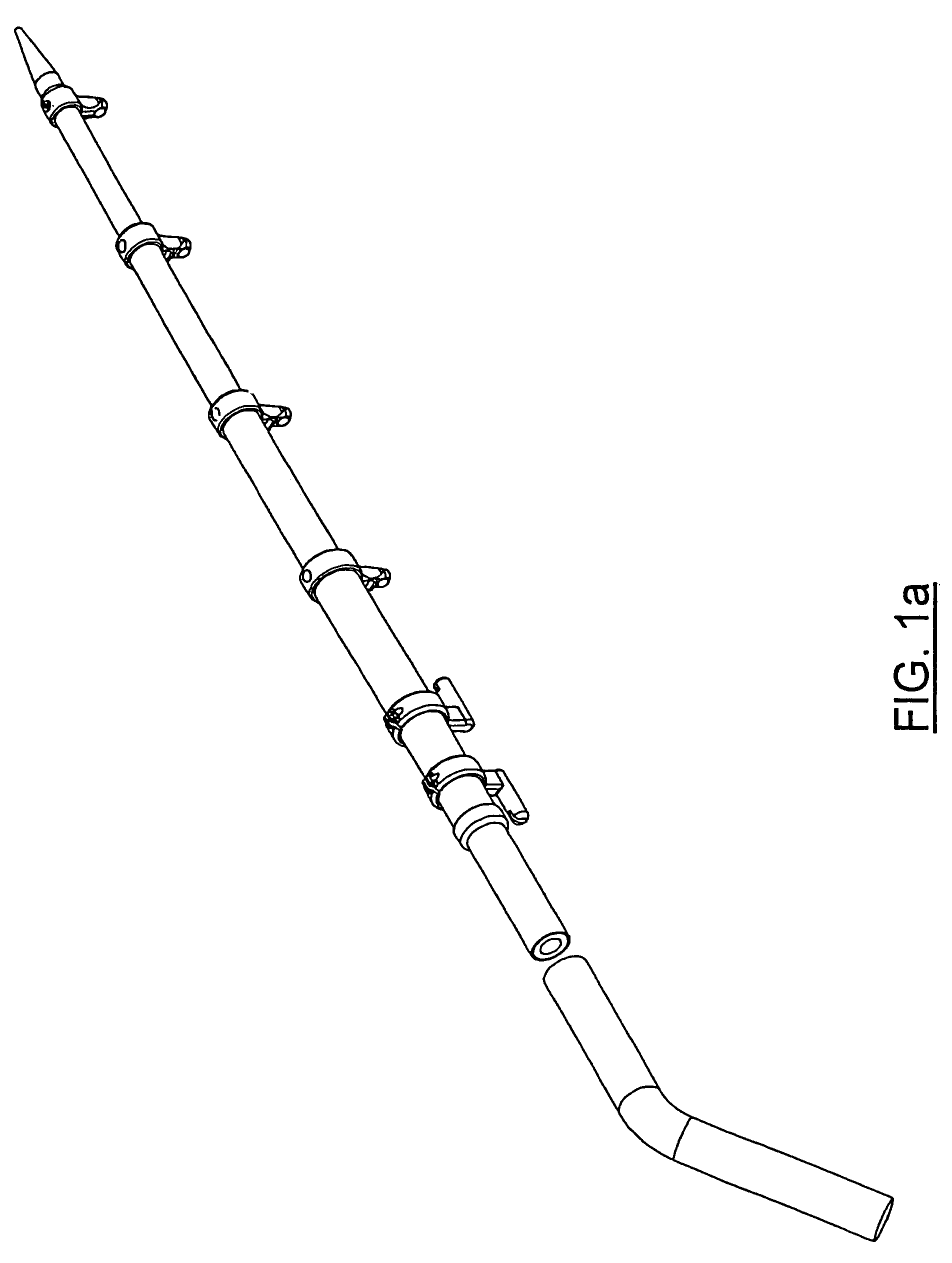 Telescoping outrigger boom with tube locking mechanisms