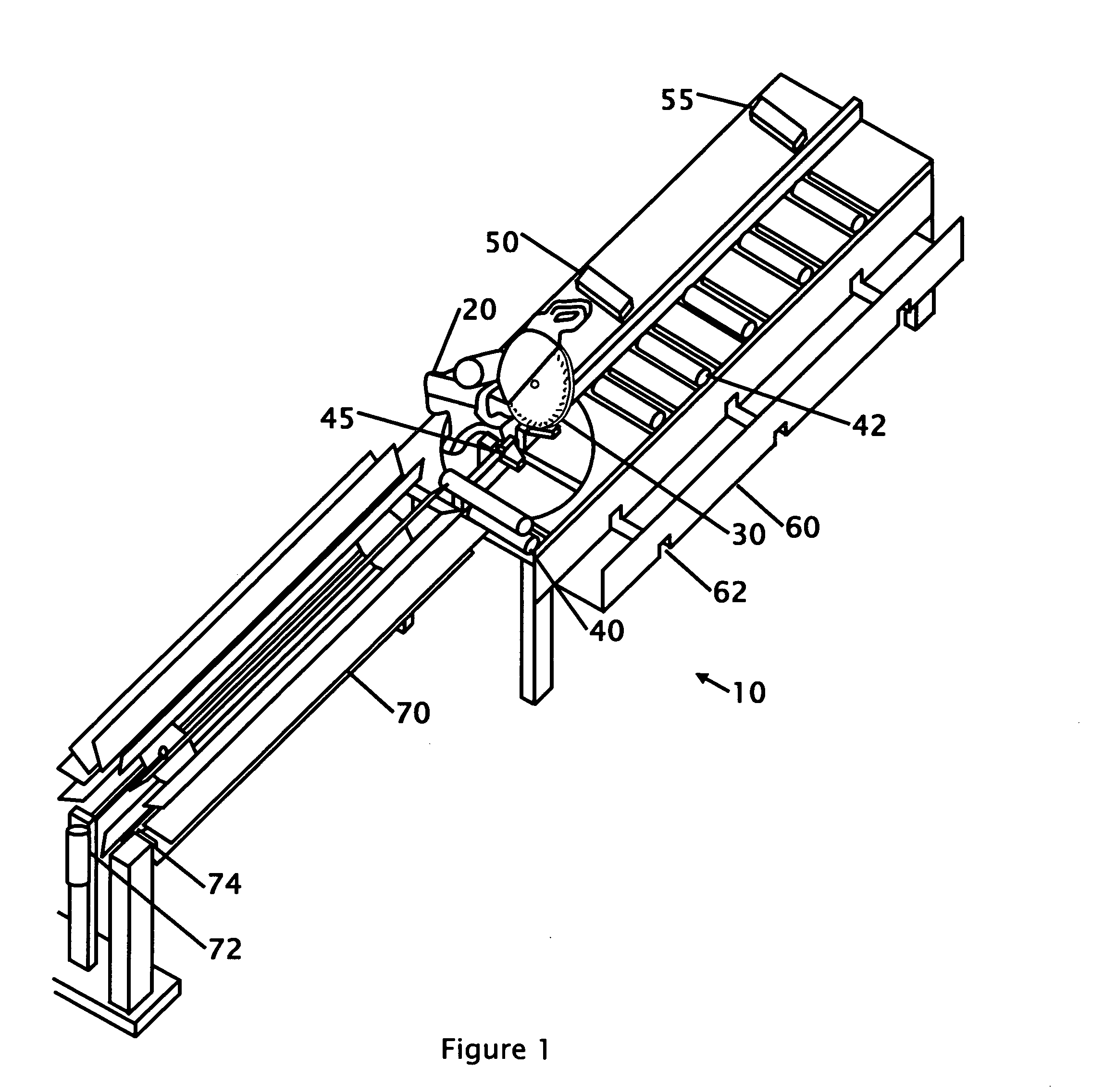 Automated molding cut-off saw and method