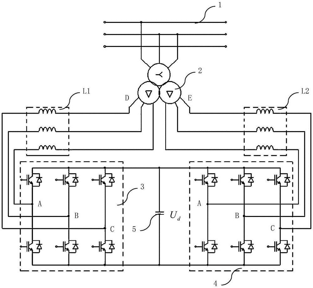 Energy-fed converter power test system and method