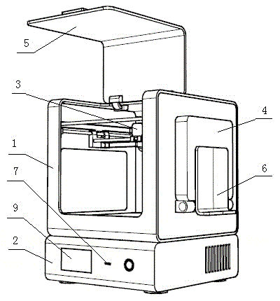 Scanning and printing integrated desktop-level three-dimensional printer